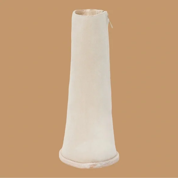 Matisse Ecru Suede Caty Boots Women’s 8.5 Cowboy Boots Western Cream NIB - Picture 6 of 14